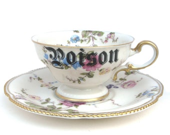Poison Altered Vintage Teacup