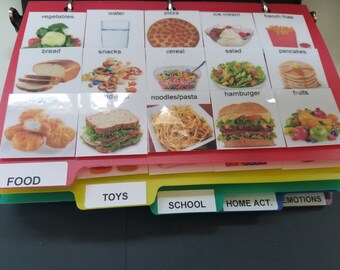 Real Photo Picture Images Pecs Card for children diagnosed w/ autism, Aspergers, Aprexia, Hyperlexia, ADHD, & ASD to communicate w/ language