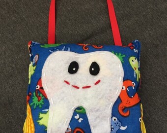 Tooth Fairy Pillow - Monsters, Boy Gift, Birthday Gift