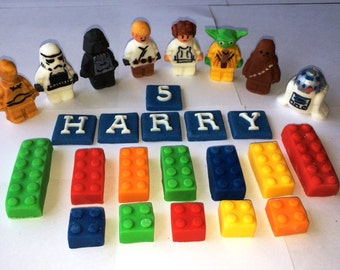 Edible Lego inspired Star Wars Cake Topper