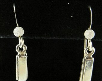 Sterling Silver Harmonica Dangle Earrings