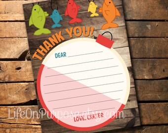 Fishing Birthday Thank You Card