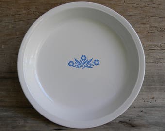 Vintage Corning Ware Cornflower Blue Pie Plate / Corning Ware Pie Pan / P 309 / 9 Inch / Cornflower Blue