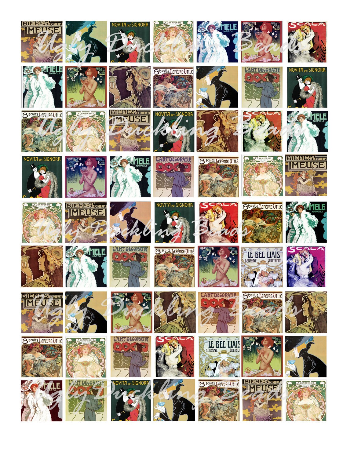 Download Digital Collage Sheet Clip Art Elements 1x1 collage