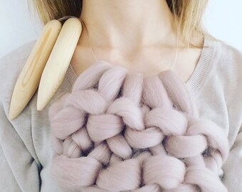 Giant knitting needles size 50 25mm diameter for chunky knitting circular chunky knitting needles
