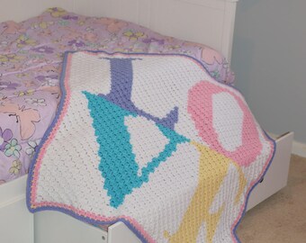 LOVE c2c crochet pattern