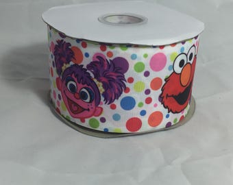 3" Elmo & Abby Grosgrain Ribbon