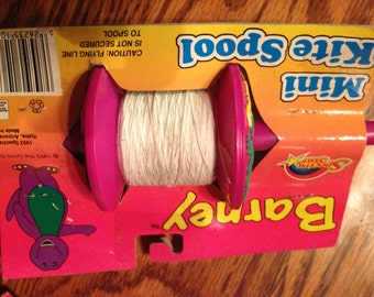 Vintage Barney Kite String in Original Package FREE U.S. SHIPPING