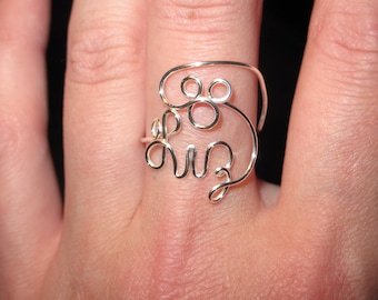 Wire Wrapped YOUR NAME Mickey Mouse Ring MADE to Order