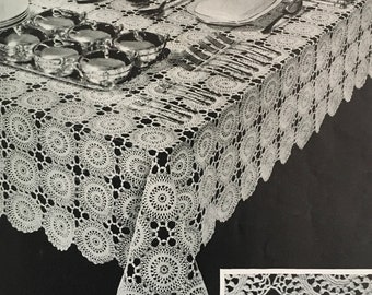PDF Crochet Will-O'-The-Wisp (Tablecloth)