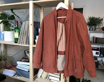 90s Terracotta brown bomber jacket – Size M/L