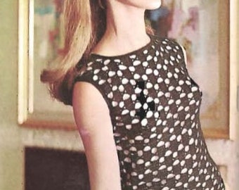 Crochet Open work Shell Top - Pattern PDF(U20)