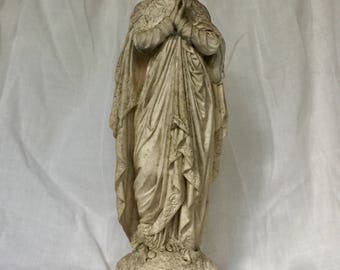 Lovely Old French Madonna Statue