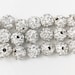 20pcs 8 mm polymer clay paved crystal shamballa beads for shambala jewellery shamballa bracelet