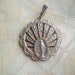 Vintage THEDA Sterling Marcasite Miraculous Medal Pendant