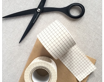 Classiky Nut Brown Grid Washi Tape