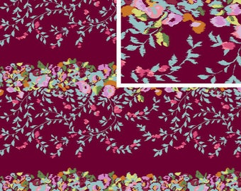 FAT QUARTER - Amy Butler Fabric, Alchemy Collection, Victoriana, Port - SALE
