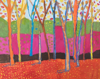 Fauvist Trees - Print