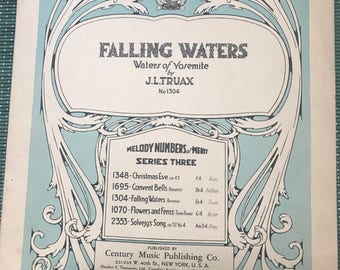 Falling Waters - Waters of Yosemite Sheet Music by J.L. Truax