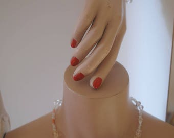 Elastic bracelet and Choker matches