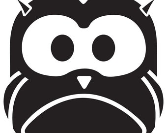 Woodland Owl Vinyl Wall Decal size X-LARGE
