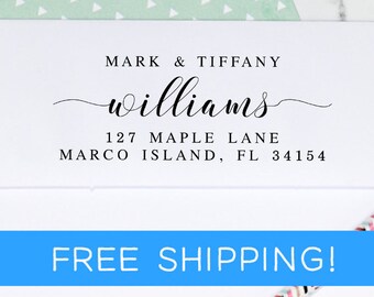 Return Address Stamp - Self Inking Stamp - Address Stamp - Housewarming Gift - Personalized Stamp (D363)