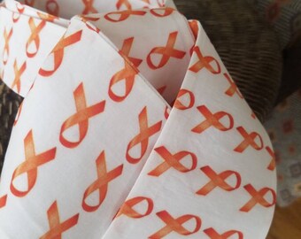Orange ribbon Equestrian Stock Tie