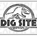PDF: Dinosaur Dig Site Sign - Themed Dinosaur Sign Party Zone Paleo Caveman Play On "Jurassic Park"
