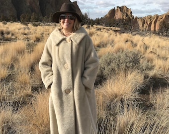 50's Faux Fur Swing Coat