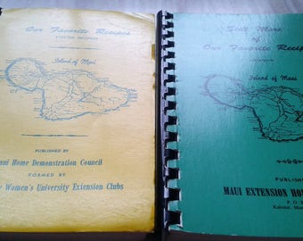 Vintage Spiral Bound Soft Cover Cookbooks Of Fine Recipes Our Favorite Recipes and Still More Of Our Favorite Recipes