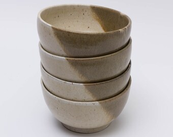 Set of Four Breakfast Bowls, Ceramic Noodle Bowls