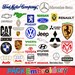 Auto Brands Set of 40 files embroidery designs brother patterns kit hoop emb hus jef pes dst with resizer-converter software included
