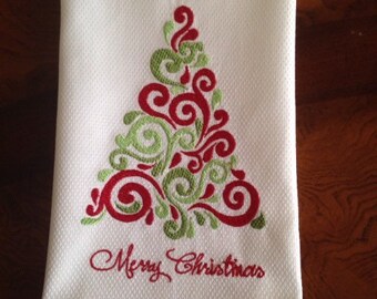 Decorative Christmas Tree Towel