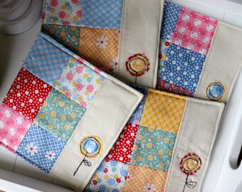 Quilted Coasters set of 4