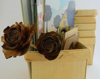 Wooden Berry Baskets One Pint size