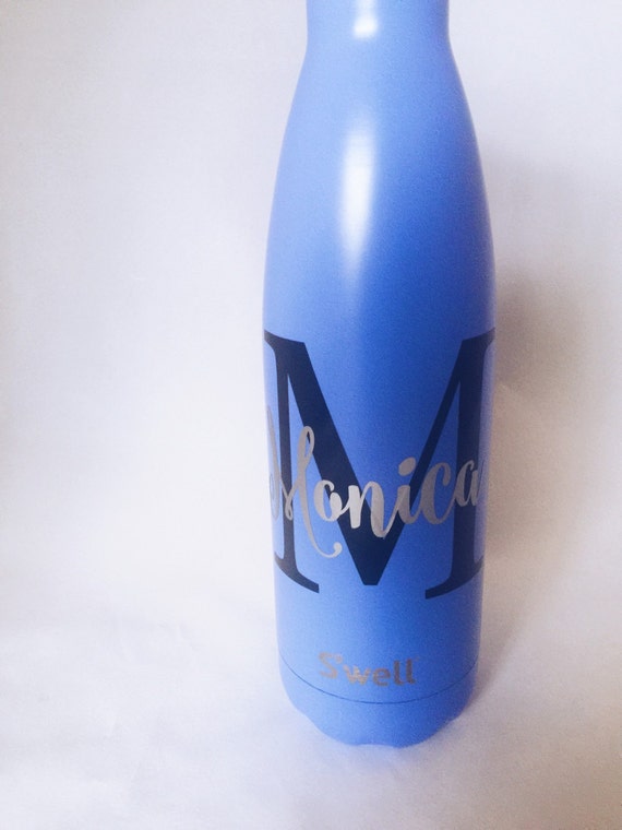 Monogram Swell Bottle - Big Initial and Name -Bridesmaids, Yoga, Teacher, Sorority Swell Bottle