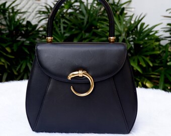 Vintage Cartier Panthere Classic Top Handle Bag