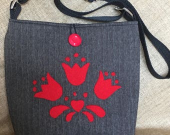 Upcycled fabric bag