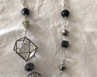 Caged Crystal Necklace
