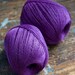 Linen yarn thread -- one ball -- purple -- 3-ply