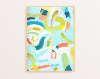 Small Colorful Abstract Painting