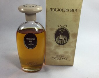 Toujours Moi Corday perfume original. Eau de Corday 60ml. Rare. Vintage ~1970s.
