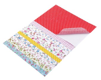10 sticker sheets fabric 10 x 15 cm