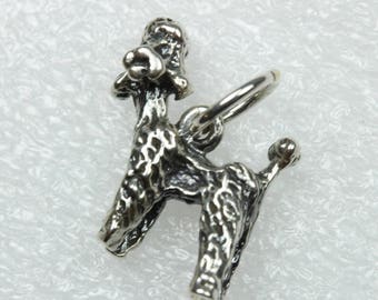 Poodle Dog Sterling Silver Pendant