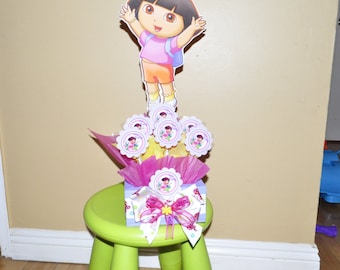 Dora the Explorer Centerpiece with Lollypops.