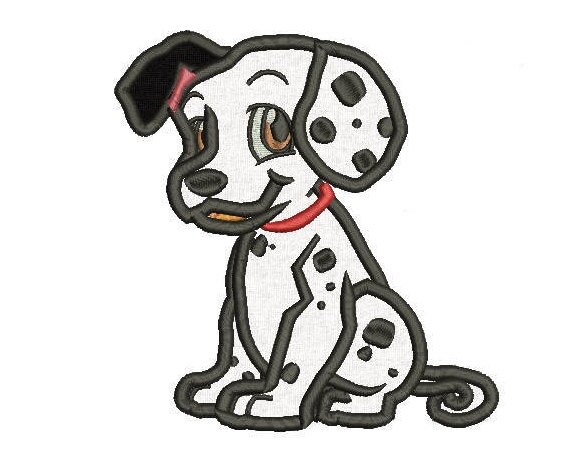 5 sizes - 101 Dalmatians Applique Design, 101 Dalmatian 