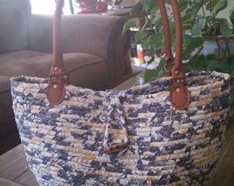 Fabric wrapped clothesline bag