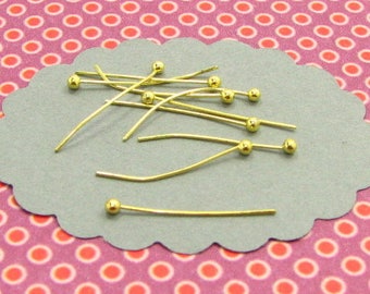 50 metal Shanks AG21 Golden beads