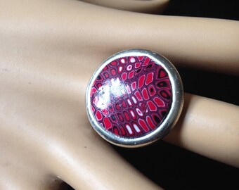 Pixel ring polymer clay