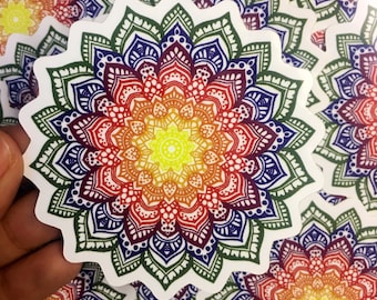 Rainbow Mandala Sticker